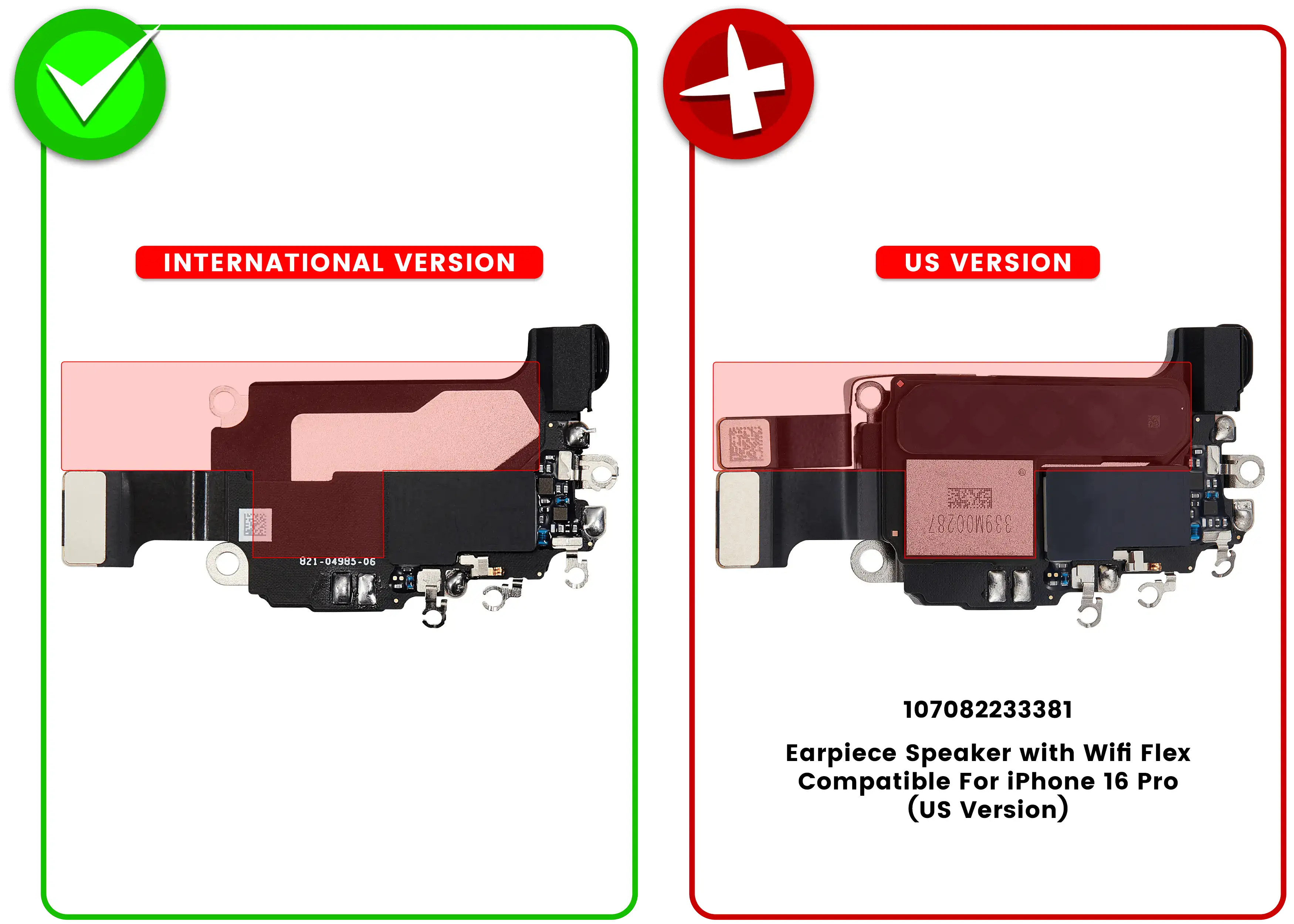 Earpiece Speaker with Wifi Flex For iPhone 16 Pro (International Version) - Image 34