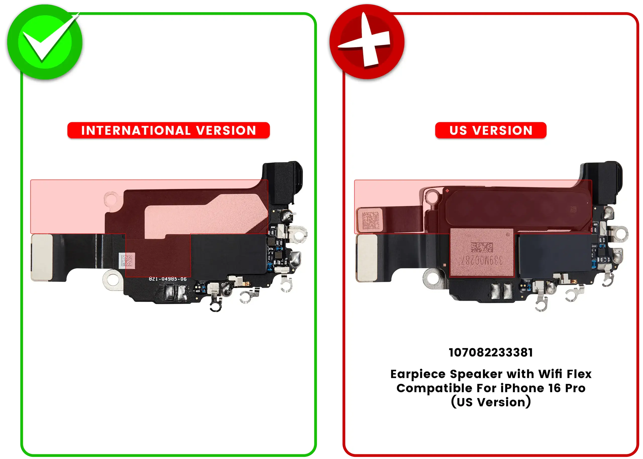 Earpiece Speaker with Wifi Flex For iPhone 16 Pro (International Version) - Image 44