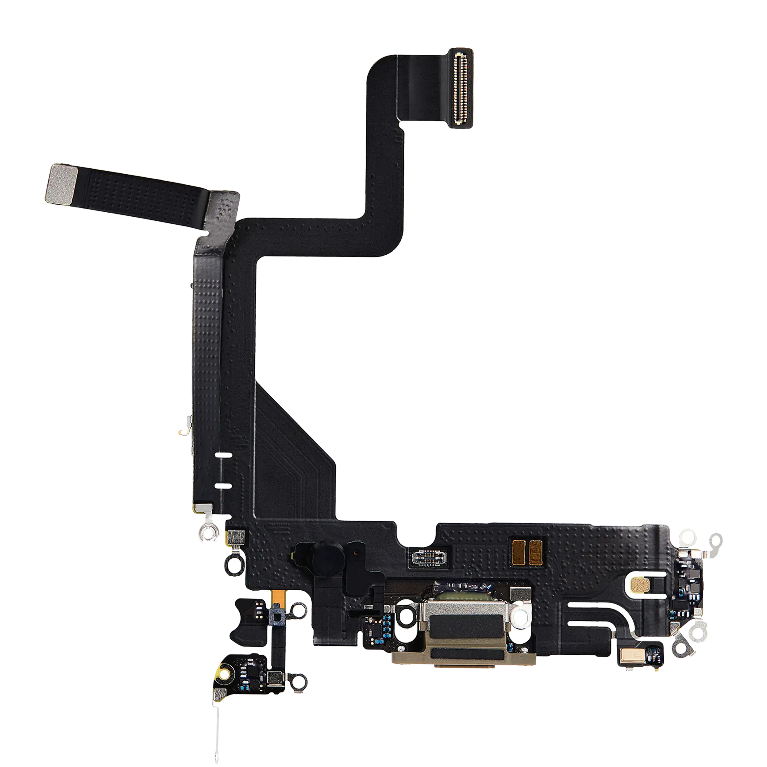 Charging Port Flex Cable For iPhone 14 Pro (Premium) (Gold) - Image 15