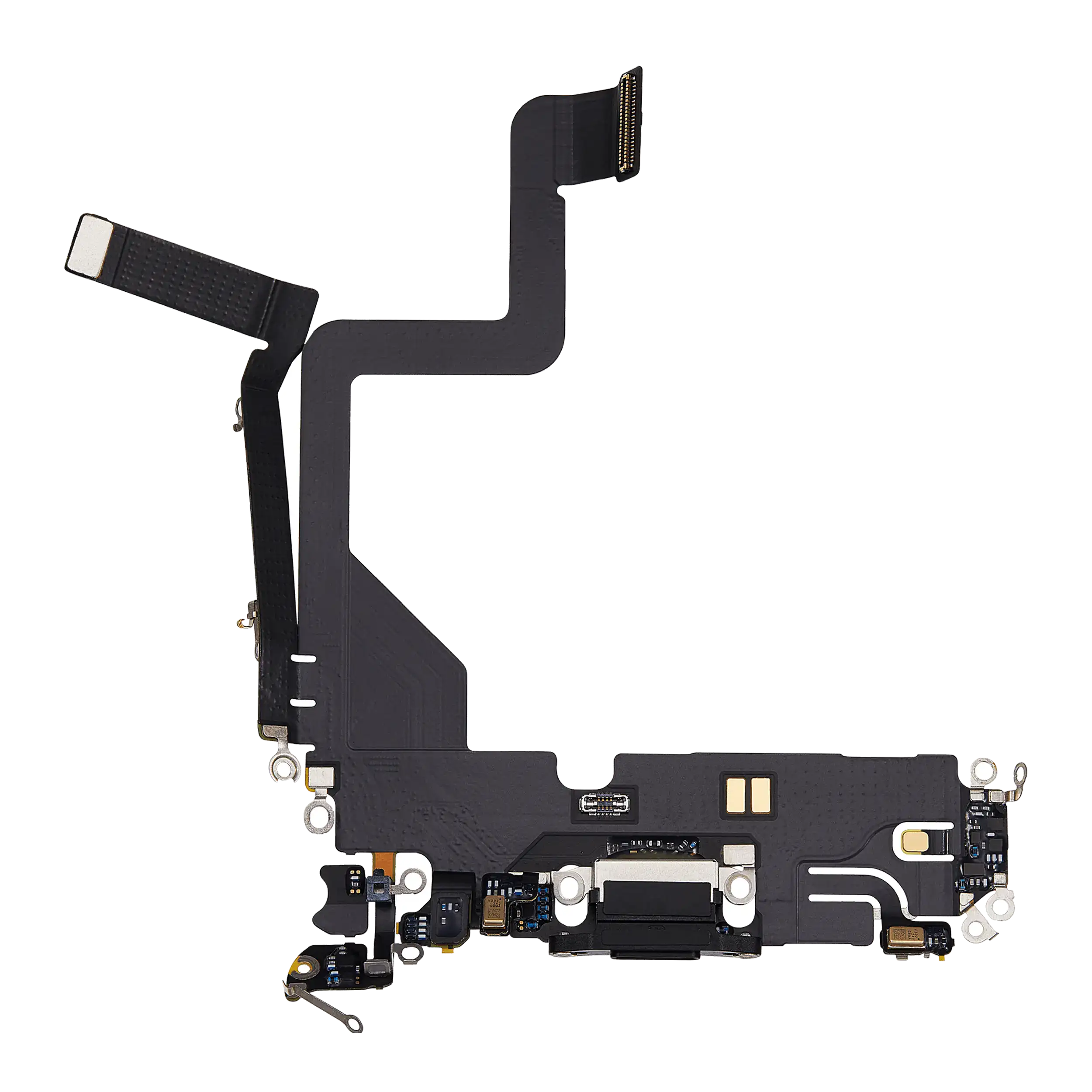 Charging Port Flex Cable For iPhone 14 Pro (Used OEM Pull) (Space Black) - Image 20