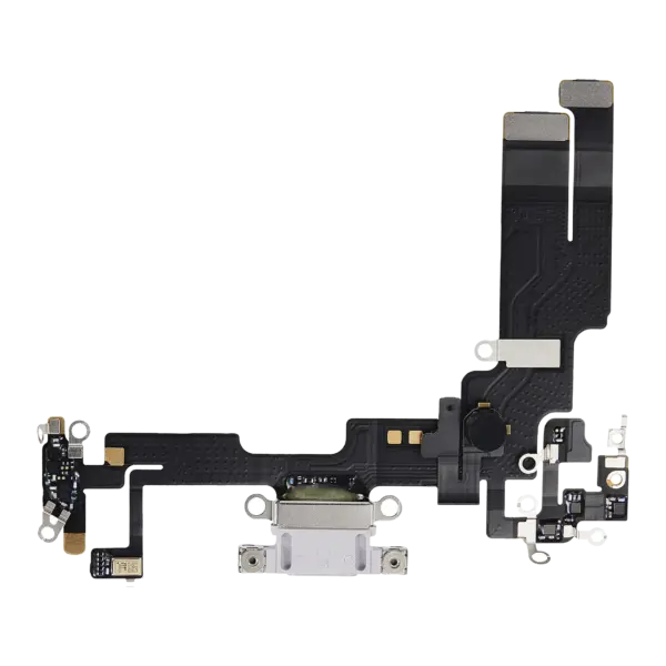 Charging Port Flex Cable For iPhone 14 (Used OEM Pull) (Purple)