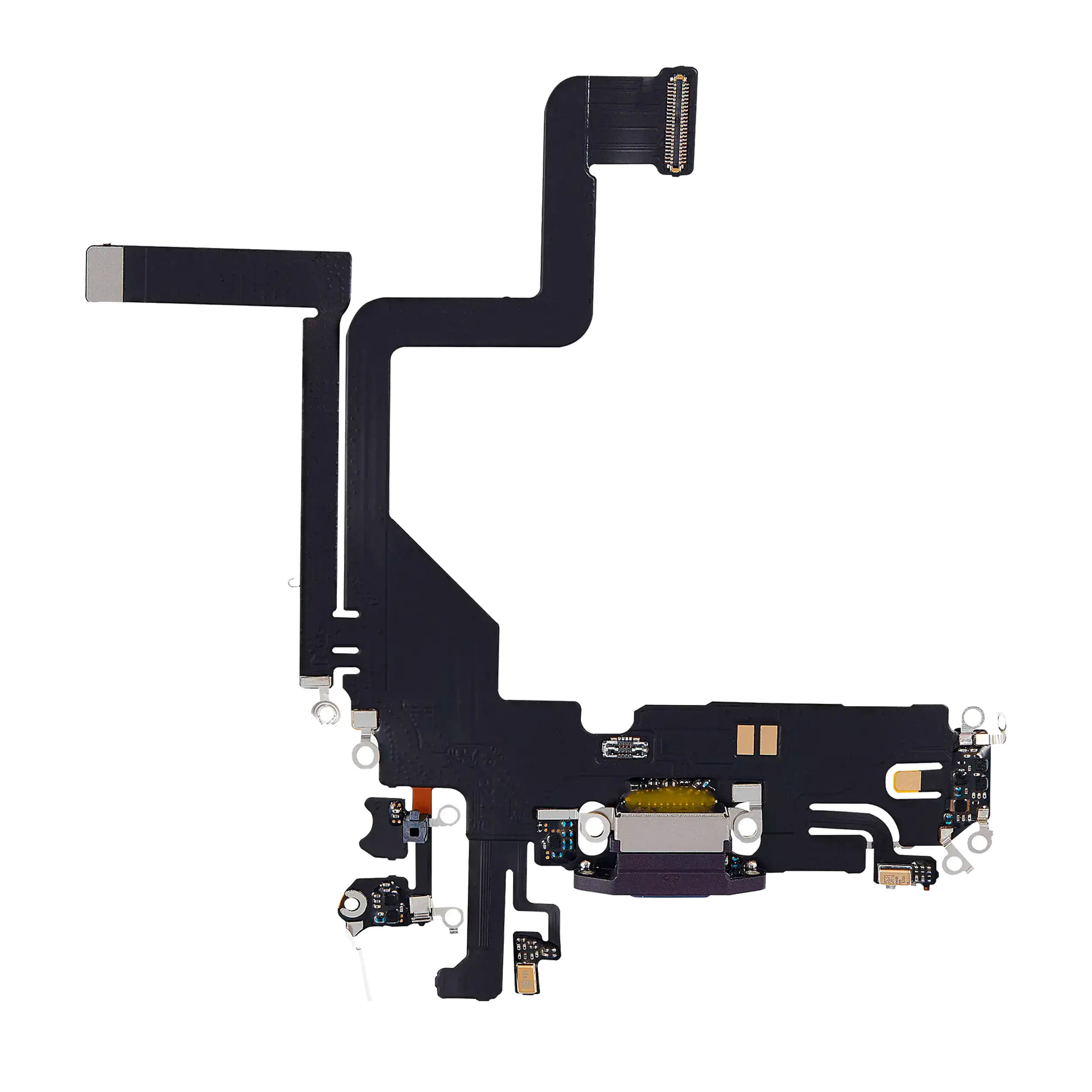 Charging Port Flex Cable For iPhone 14 Pro (Aftermarket Plus) (Deep Purple) - Image 15