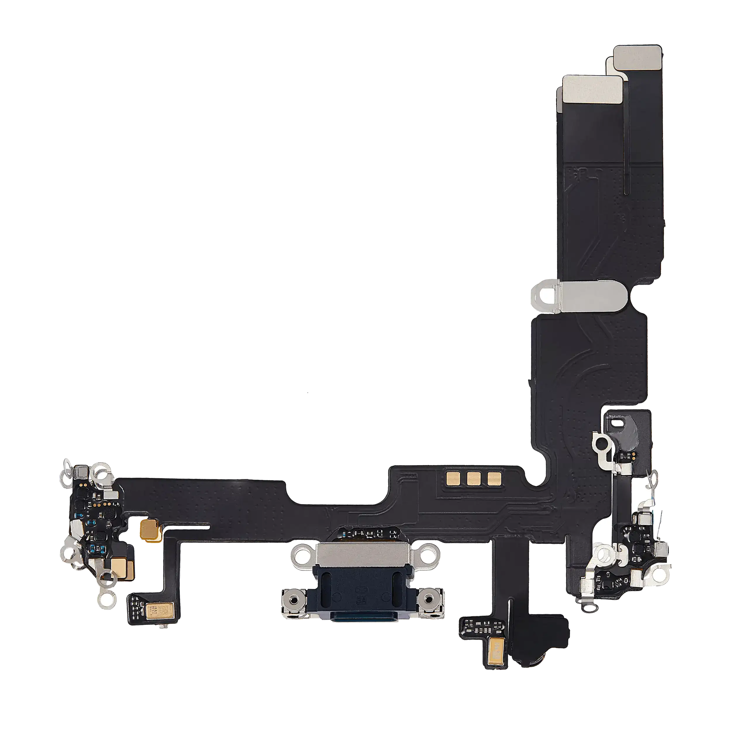 Charging Port Flex Cable For iPhone 14 Plus (Aftermarket Plus) (Midnight) - Image 10