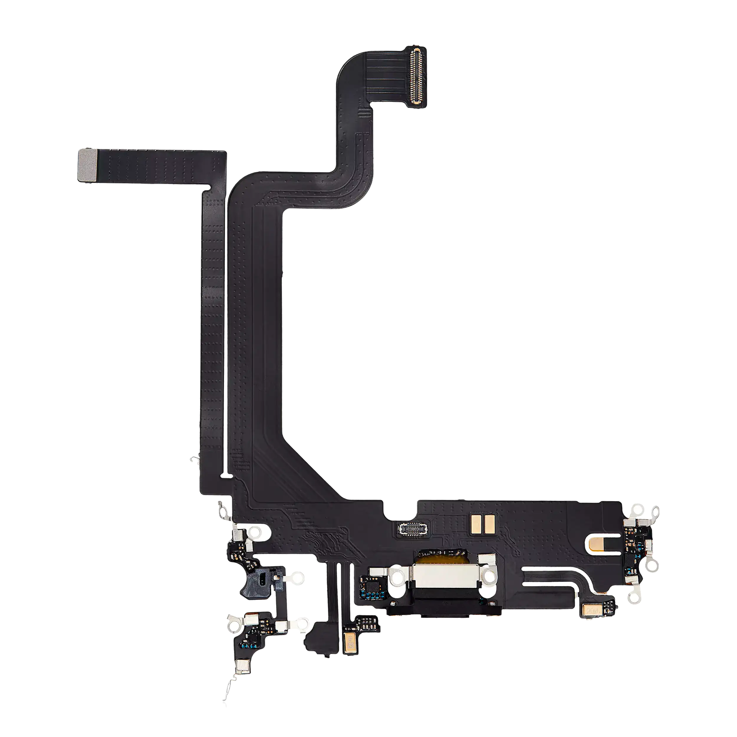 Charging Port Flex Cable For iPhone 14 Pro Max (Aftermarket Plus) (Space Black) - Image 20