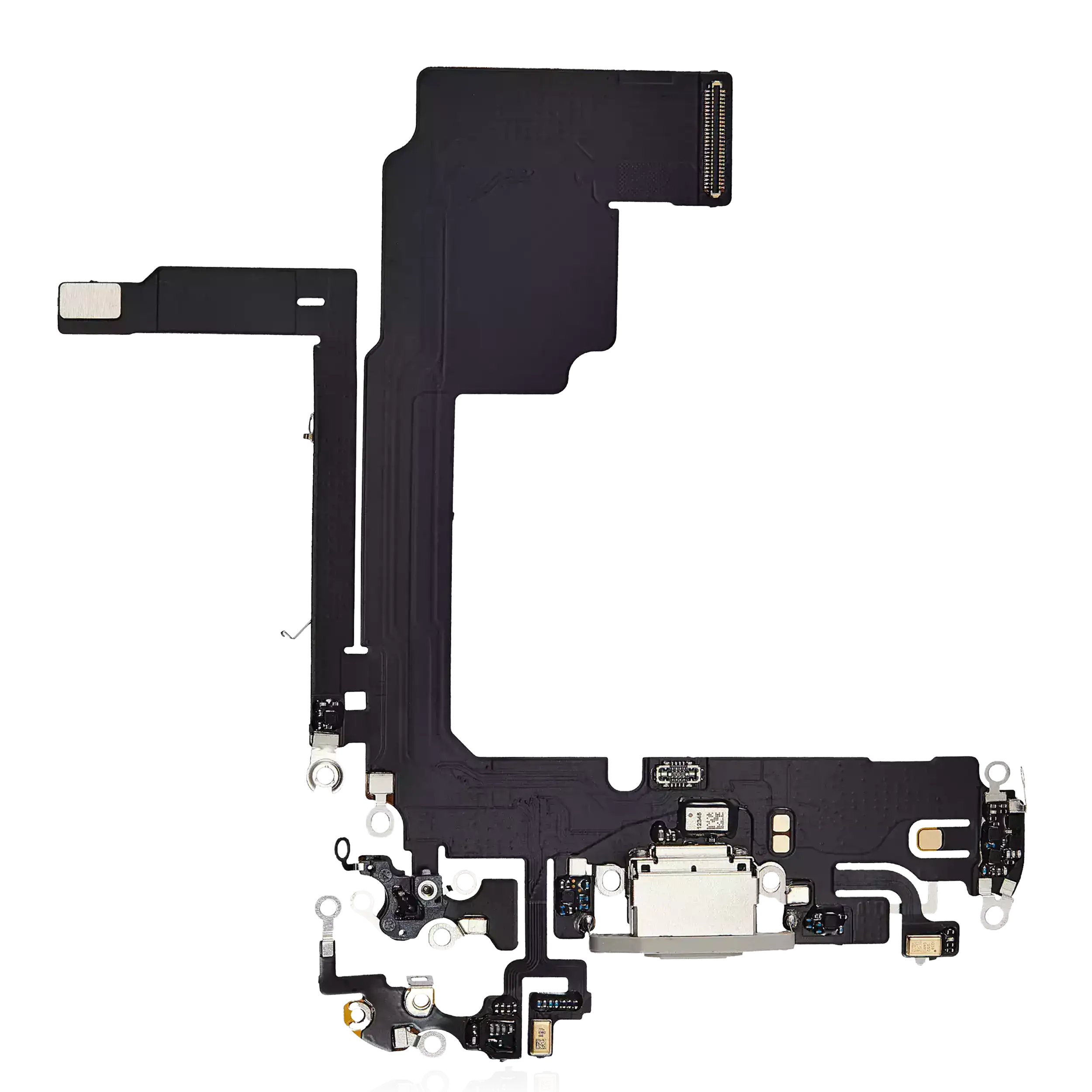 Charging Port Flex Cable For iPhone 15 Pro (Premium) (White Titanium) - Image 10