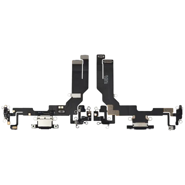 Charging Port Flex Cable For iPhone 16e (Premium) (Black)