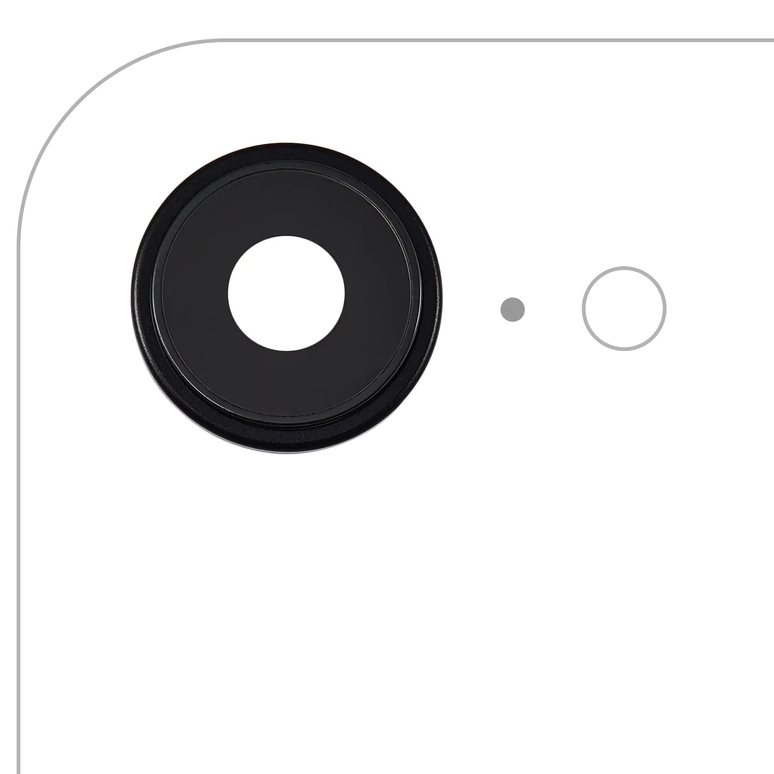 Back Camera Lens With Bracket & Bezel For iPhone 16e (Black) (Premium) - Image 16