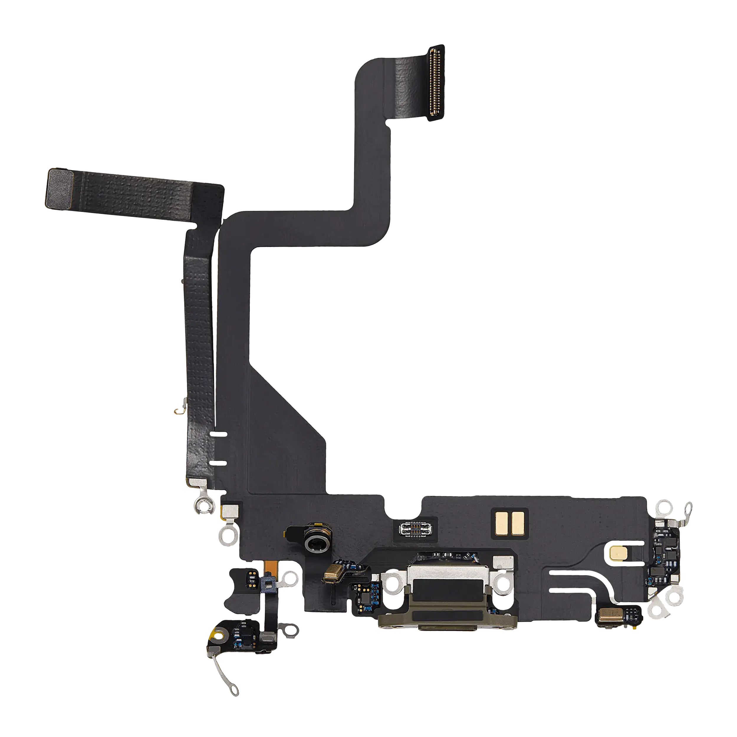 Charging Port Flex Cable For iPhone 14 Pro (Used OEM Pull) (Gold) - Image 10