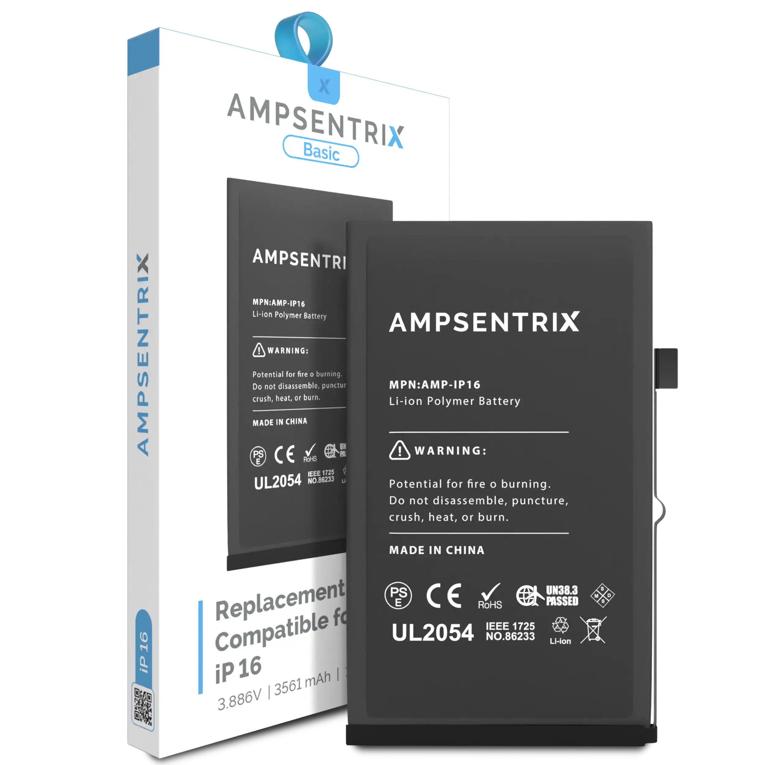 Replacement Battery For iPhone 16 (AmpSentrix Basic) - Image 7