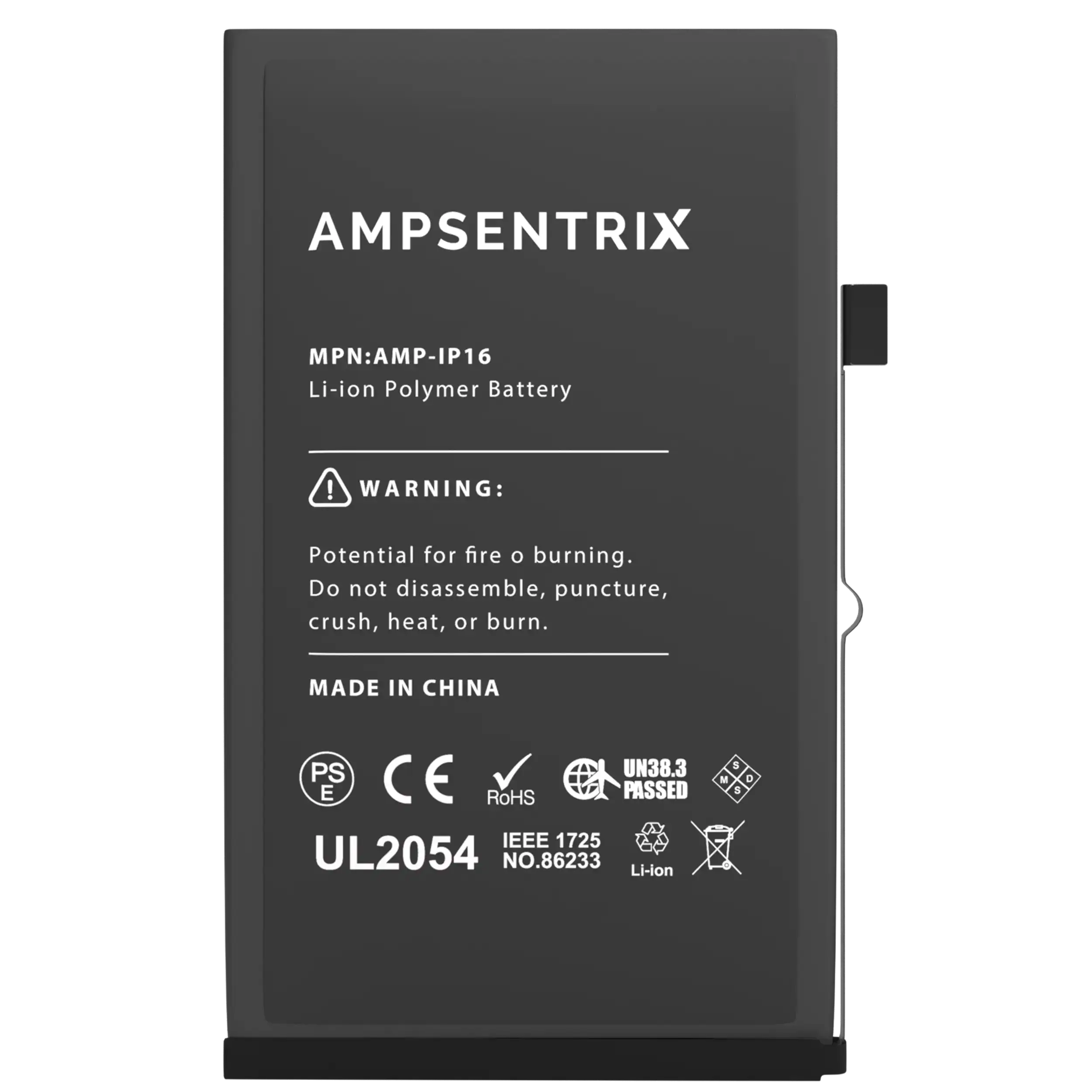 Replacement Battery For iPhone 16 (AmpSentrix Basic) - Image 9