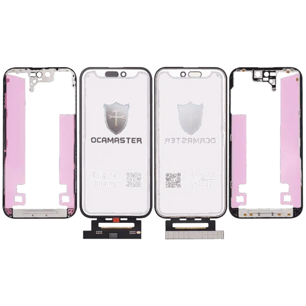4 in 1 Short Flex (Digitizer Touch With Glass + OCA + Frame Pre-installed) For iPhone 14 Pro (OCA Master)
