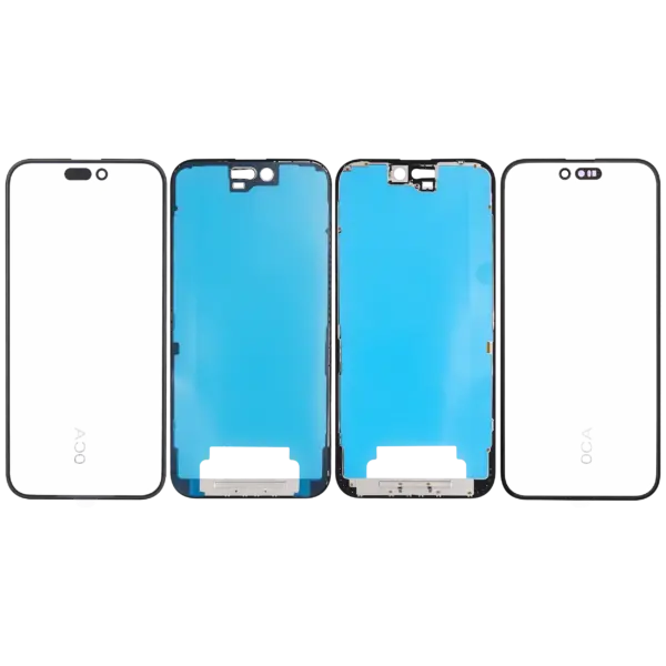 3 in 1 (Glass With OCA Pre-Installed + Frame) For iPhone 16 Plus (OCA Master)