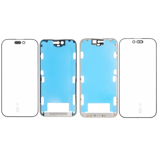 3 in 1 (Glass With OCA Pre-Installed + Frame) For iPhone 16 Pro (OCA Master)