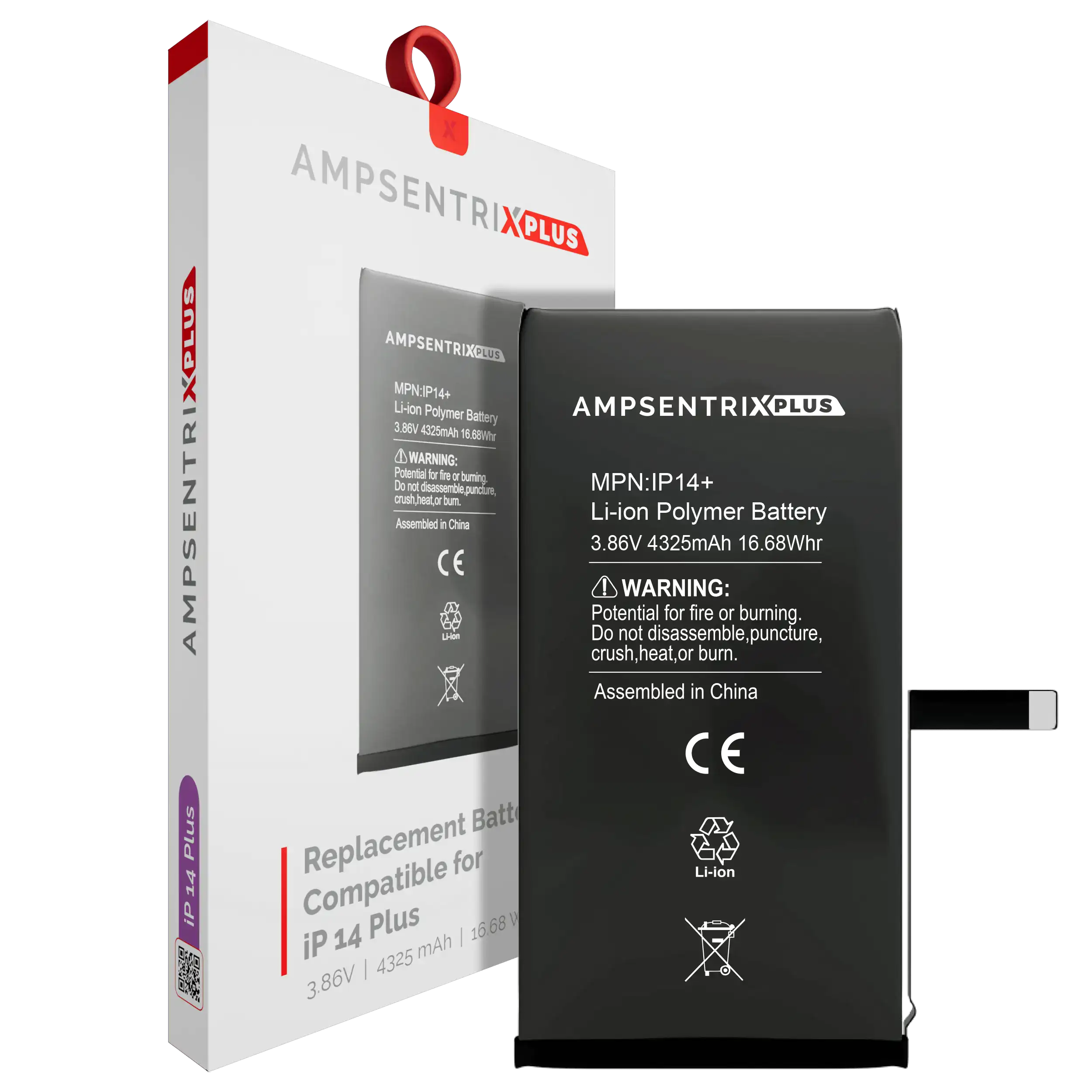 Replacement Battery For iPhone 14 Plus (AmpSentrix Plus) - Image 4
