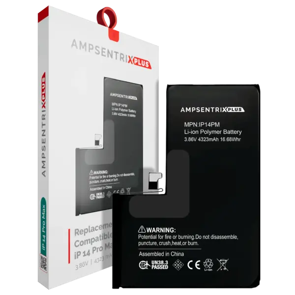 Replacement Battery For iPhone 14 Pro Max (AmpSentrix Plus)