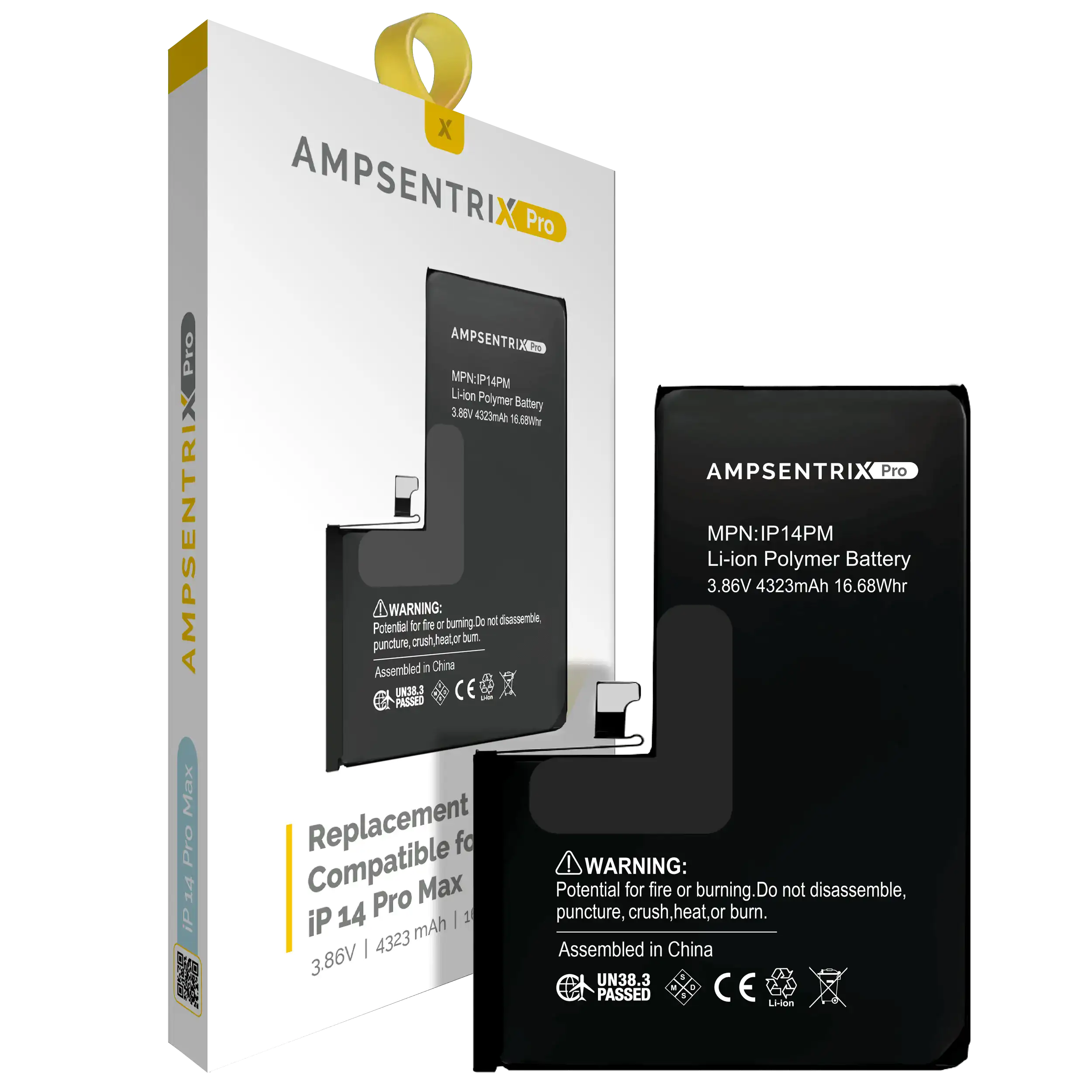 Replacement Battery For iPhone 14 Pro Max (AmpSentrix Pro) - Image 4
