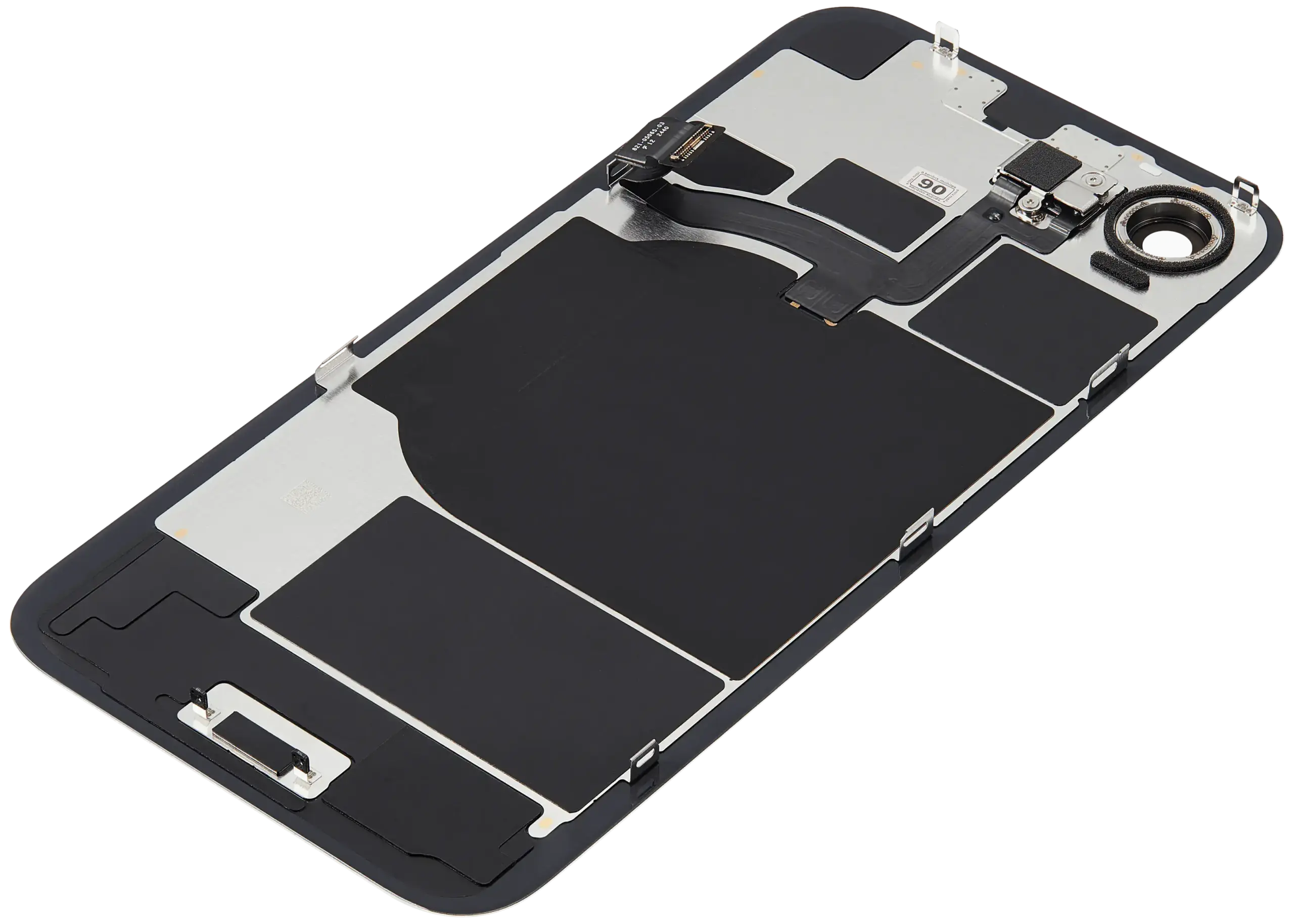 Back Glass w/ MagSafe Magnet & NFC & Flashlight Flex For iPhone 16e (Used OEM Pull: Grade C) (White) - Image 5