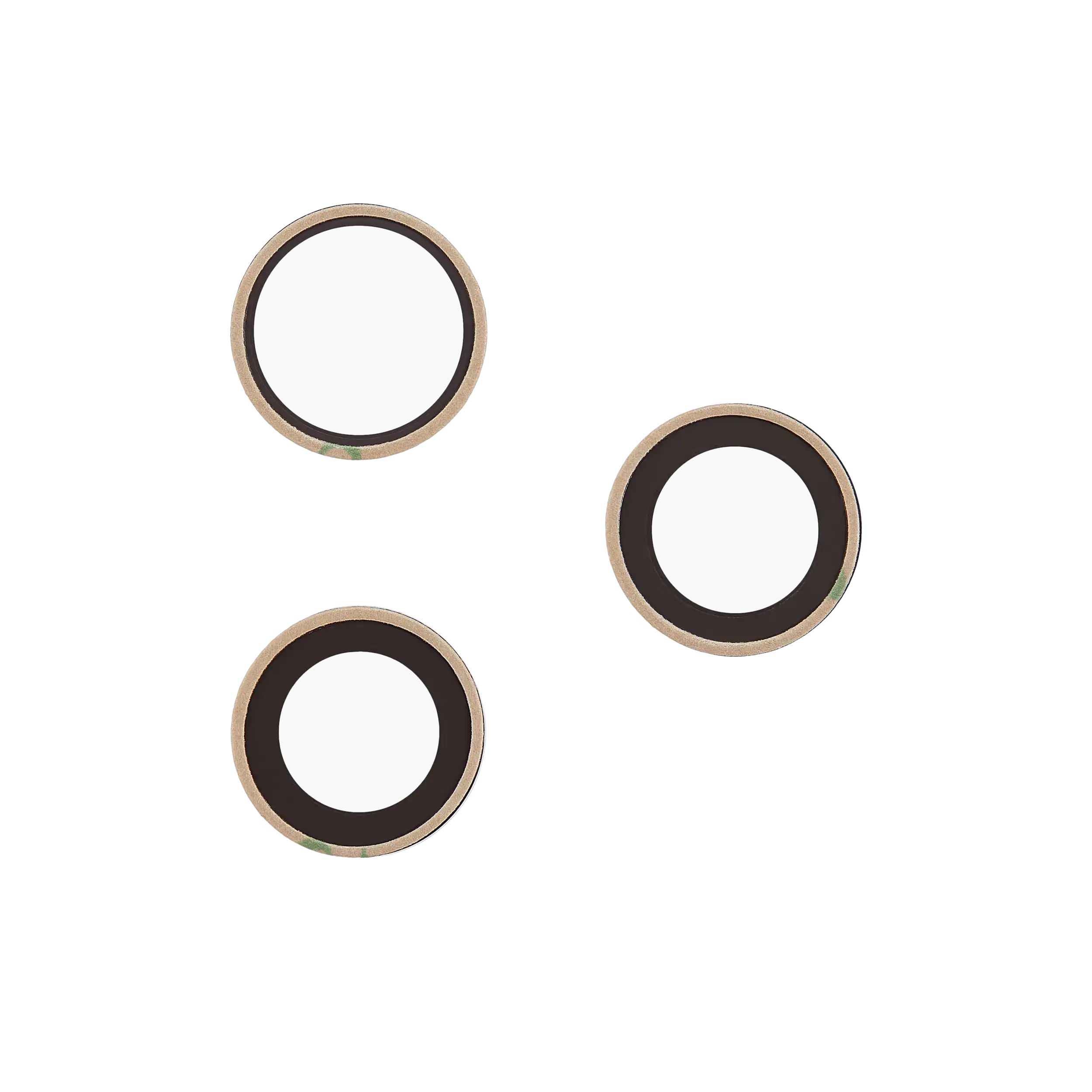 Back Camera Lens (Glass Only) With Adhesive For iphone 17 Pro / 17 Pro Max (3 piece set) (Real Sapphire) (Premium)