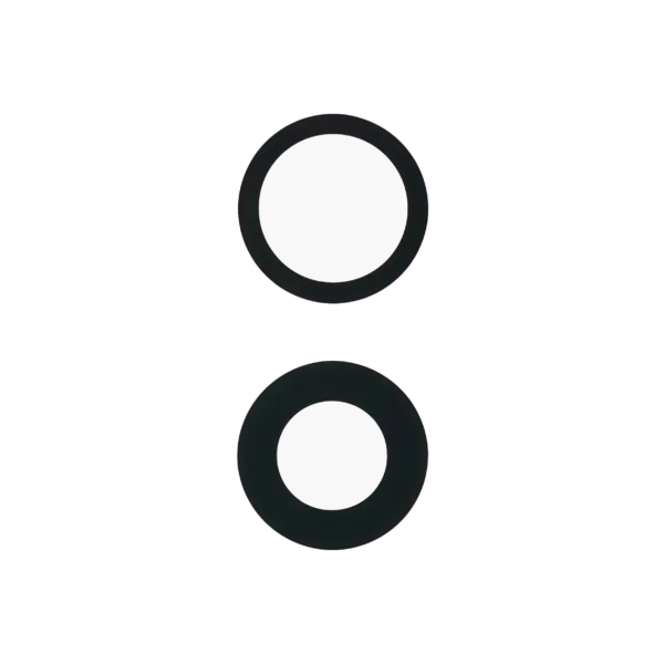Back Camera Lens (Glass Only) With Adhesive For iPhone 16 / 16 Plus / 17 (2 Piece Set) (Aftermarket Plus)