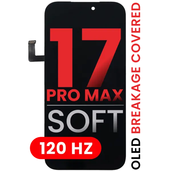 OLED Assembly Compatible For iPhone 17 Pro Max (Aftermarket Pro: XO7 Soft) (120HZ)