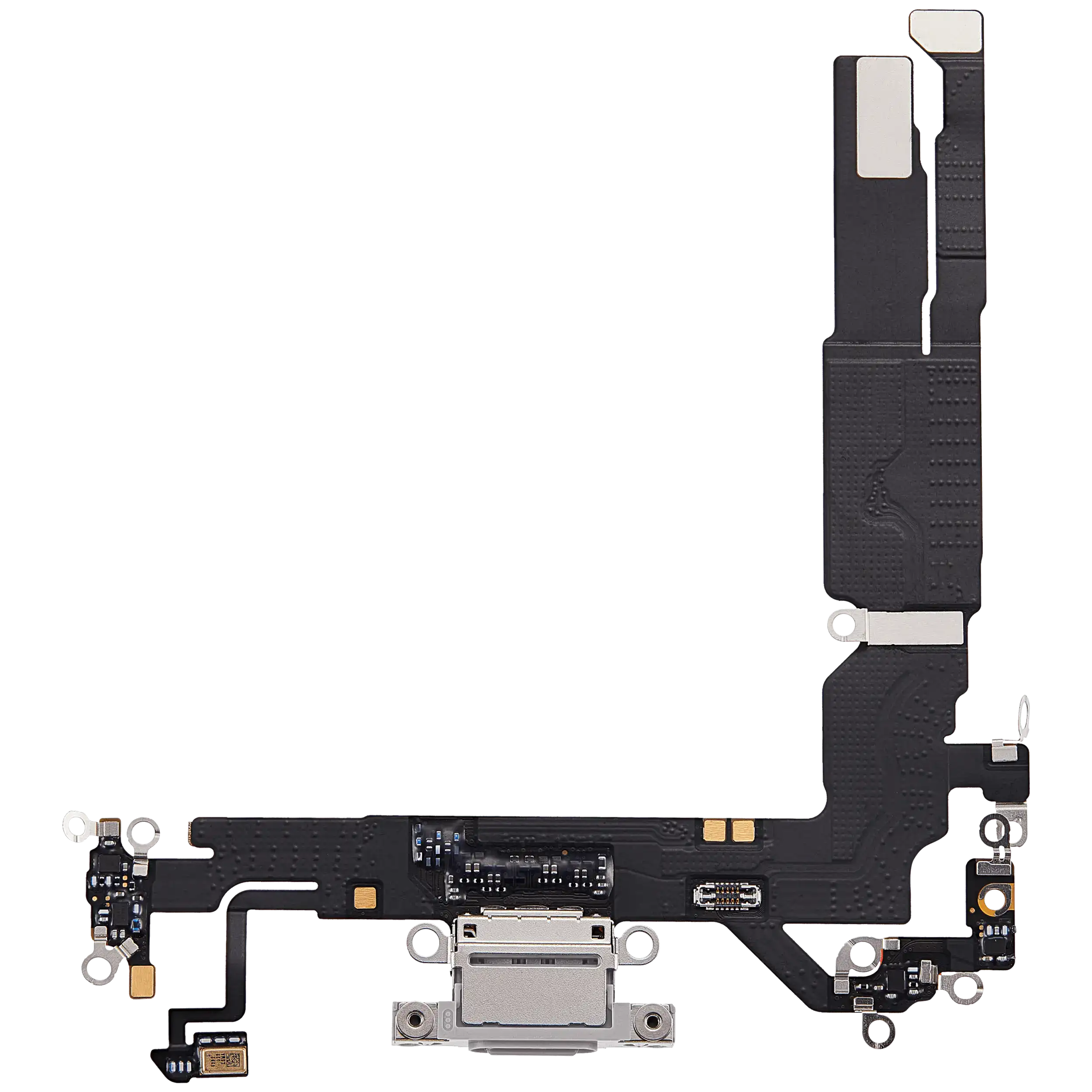 Charging Port Flex Cable Compatible For iPhone 17 (Premium) (White) - Image 2