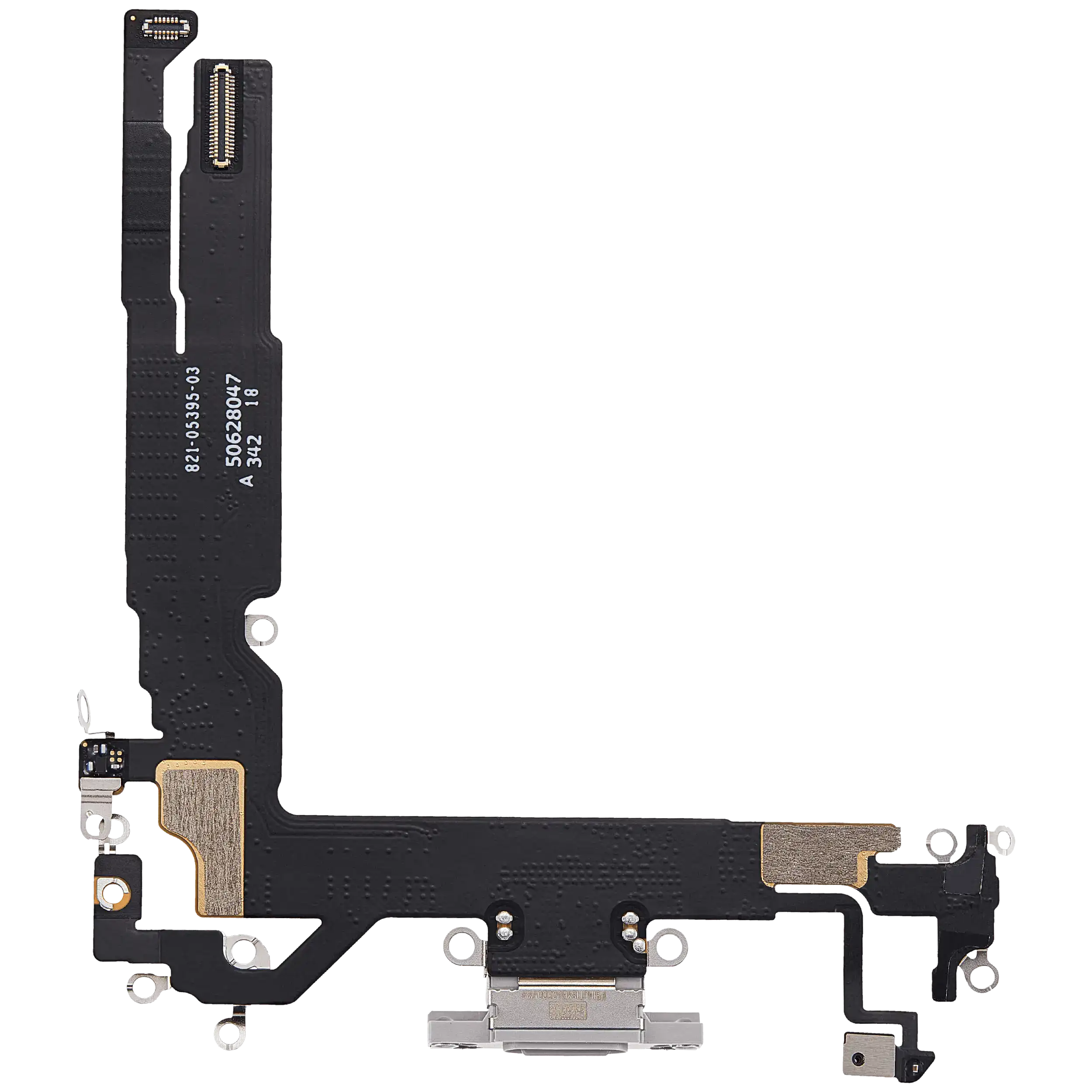 Charging Port Flex Cable Compatible For iPhone 17 (Premium) (White) - Image 8