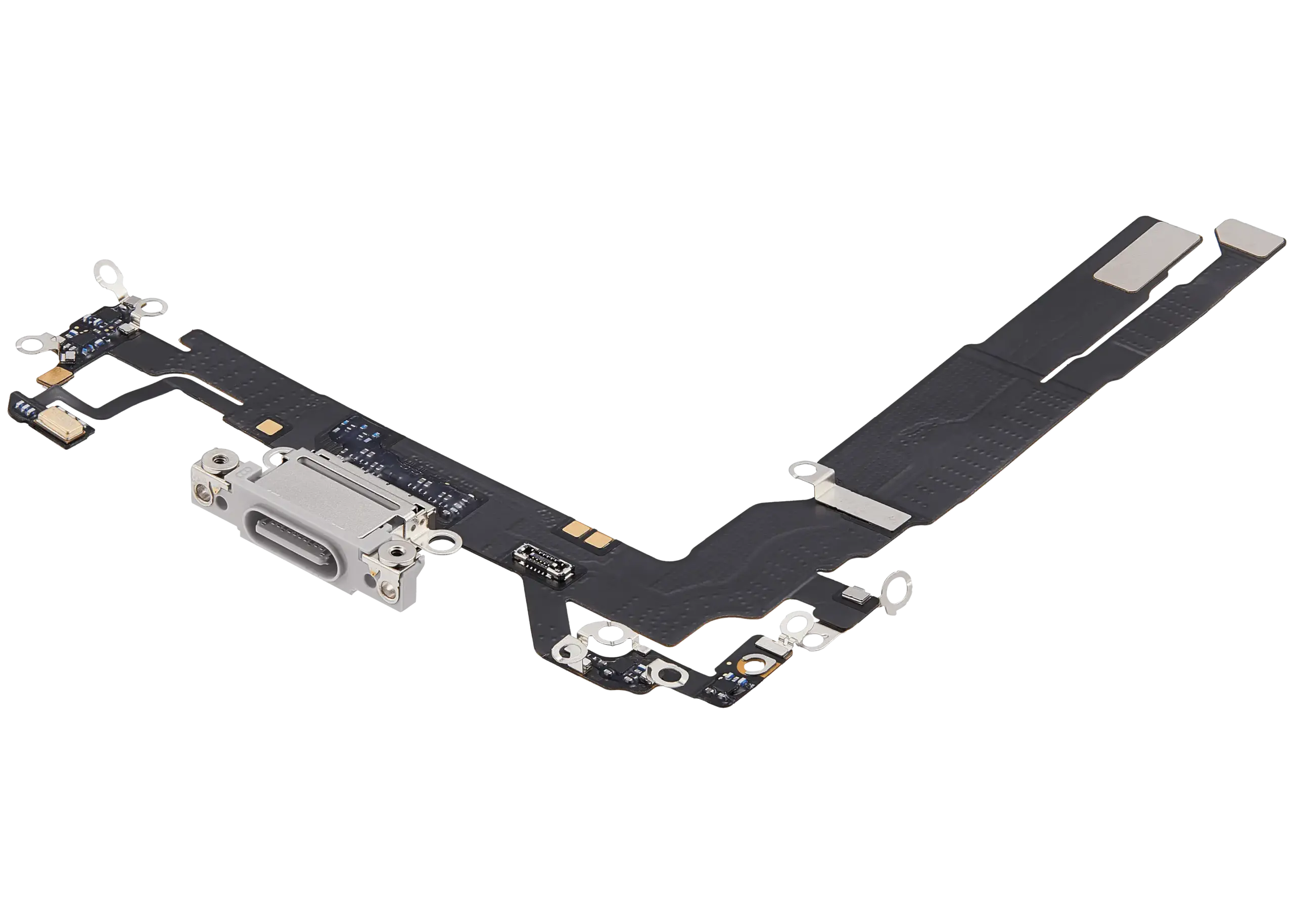 Charging Port Flex Cable Compatible For iPhone 17 (Premium) (White) - Image 9