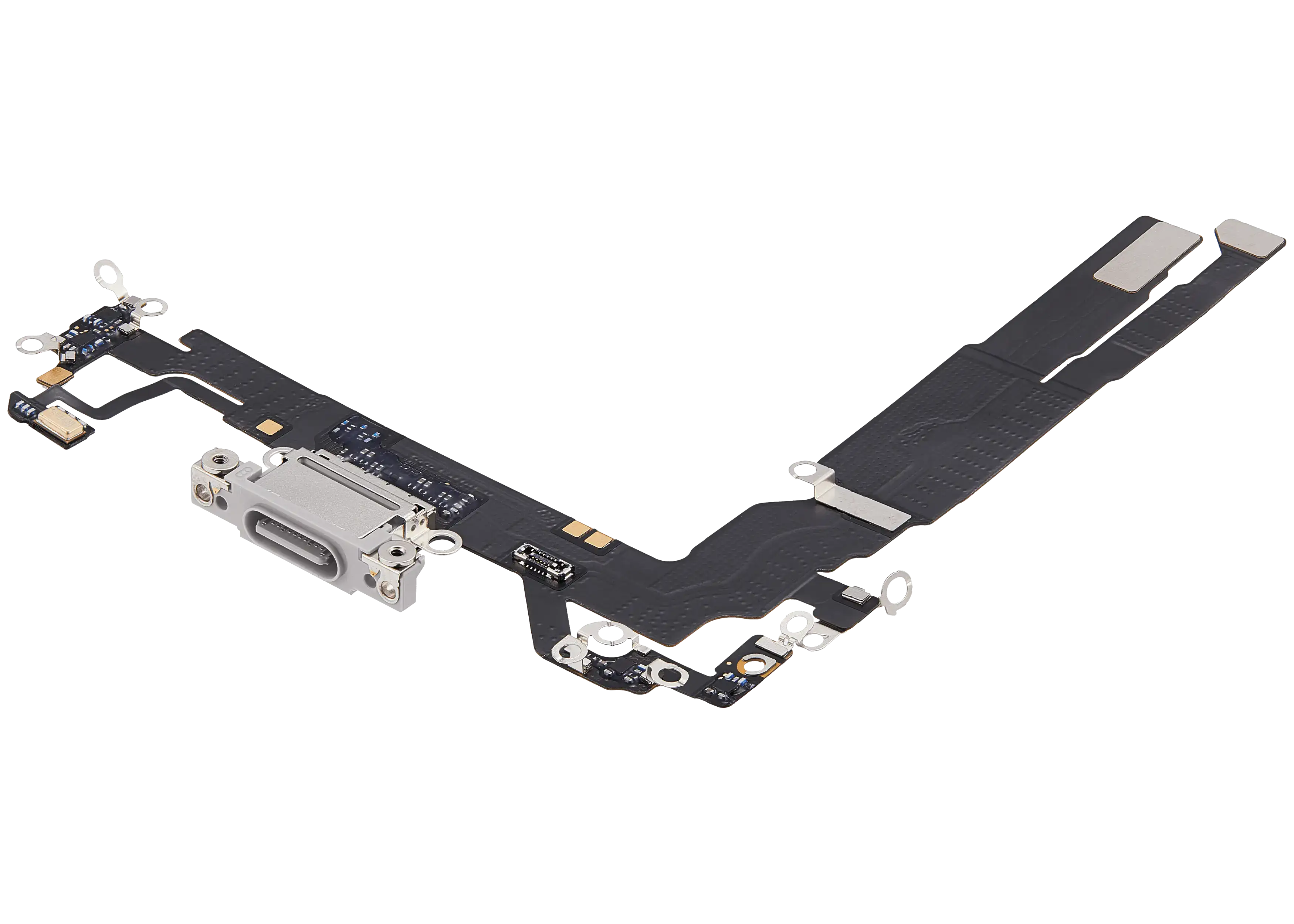 Charging Port Flex Cable Compatible For iPhone 17 (Premium) (White) - Image 14