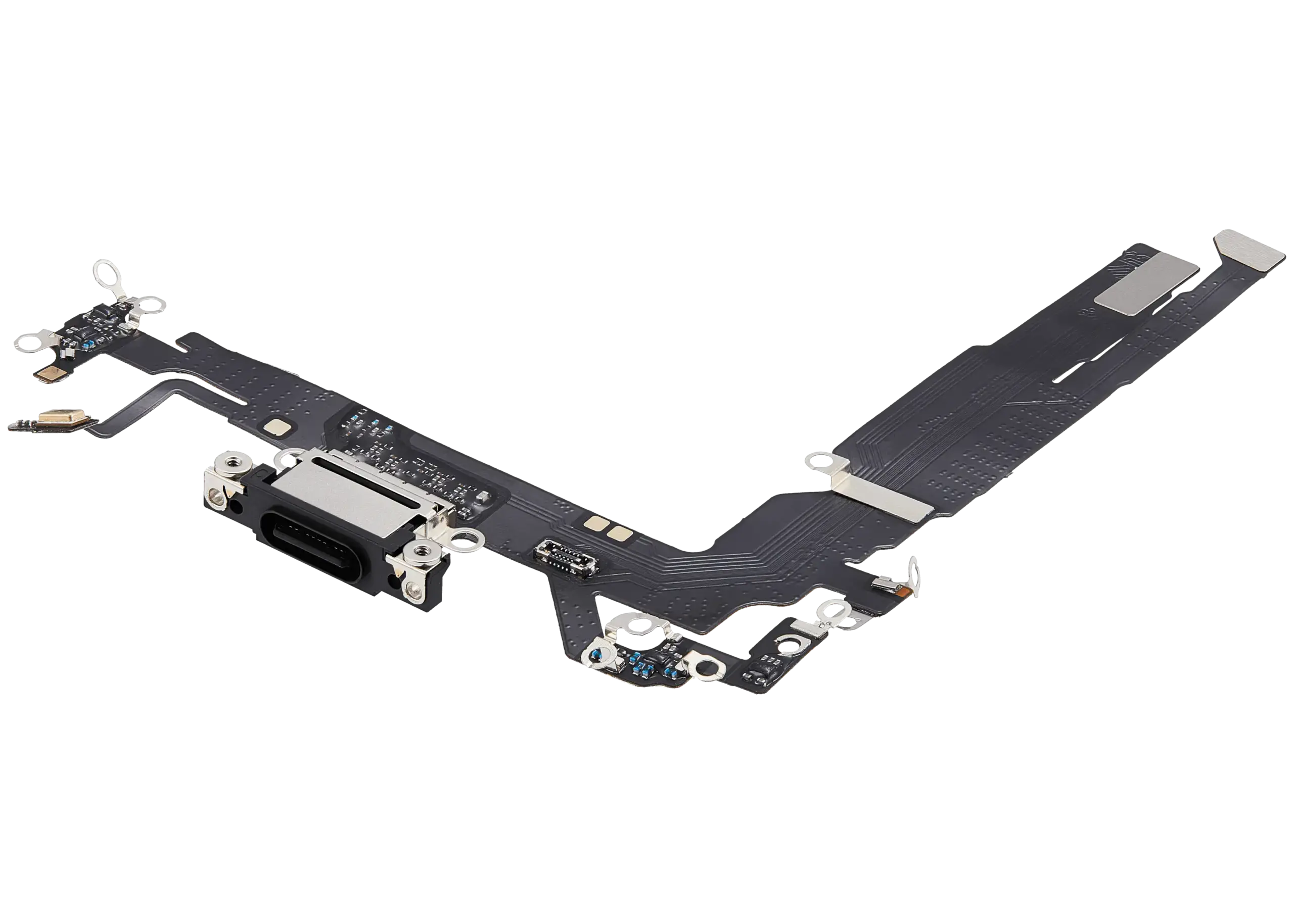 Charging Port Flex Cable For iPhone 17 (Aftermarket Plus) (Black) - Image 4