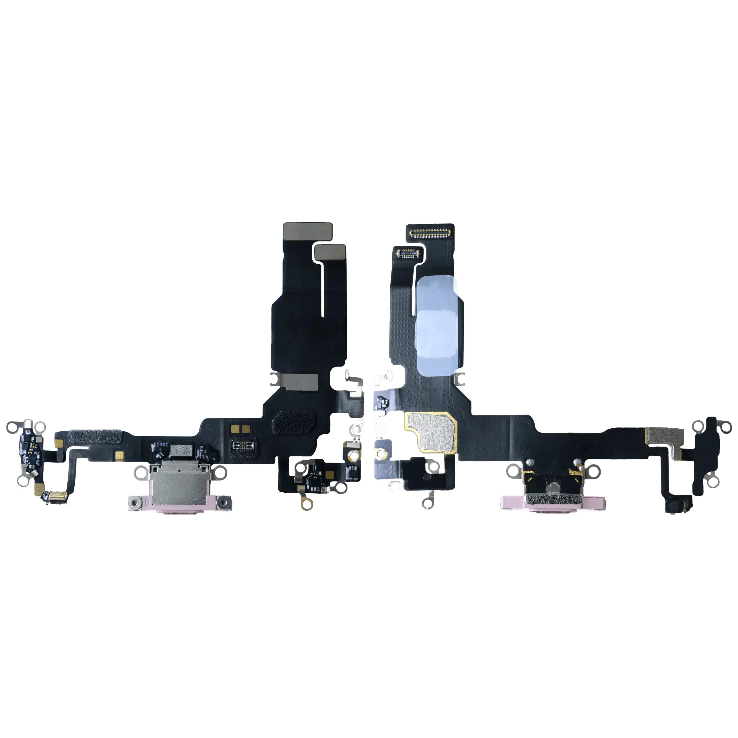 Charging Port Flex Cable For iPhone 15 (Used OEM Pull) (Pink)