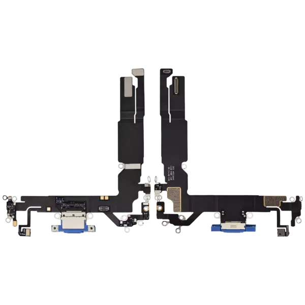 Charging Port Flex Cable For iPhone 16 (Premium) (Ultramarine)