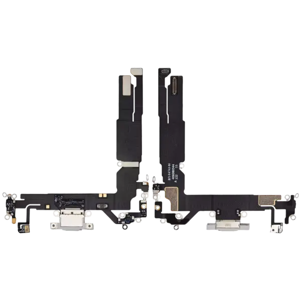 Charging Port Flex Cable For iPhone 16 (Premium) (White)