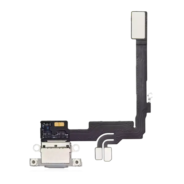 Charging Port Flex Cable For iPhone 16 Pro (Premium) (White Titanium)