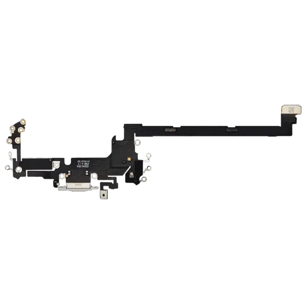 Charging Port Flex Cable For iPhone 17 Pro (Premium) (US Version) (Silver)