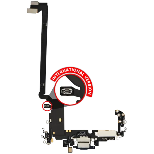 Charging Port Flex Cable for iPhone 17 Pro Max (Premium) (International Version) (Deep Blue)