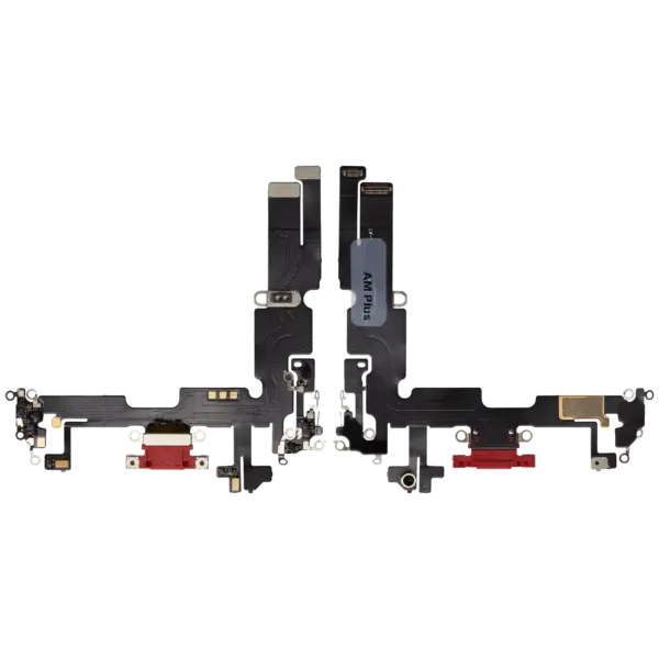 Charging Port Flex Cable For iPhone 14 Plus (Aftermarket Plus) (Red)